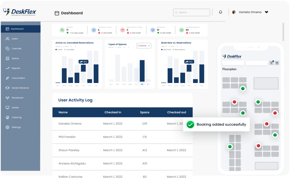 deskflex room scheduling services image