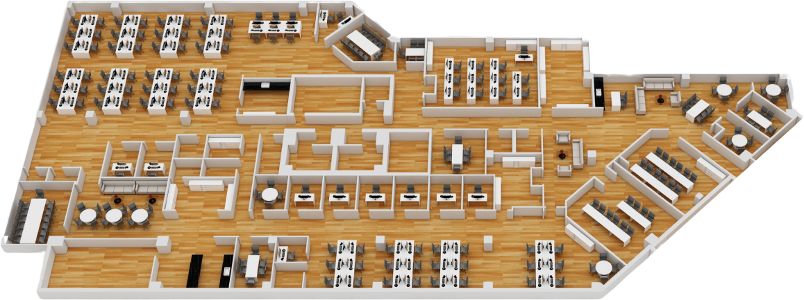 DeskFlex floor plan