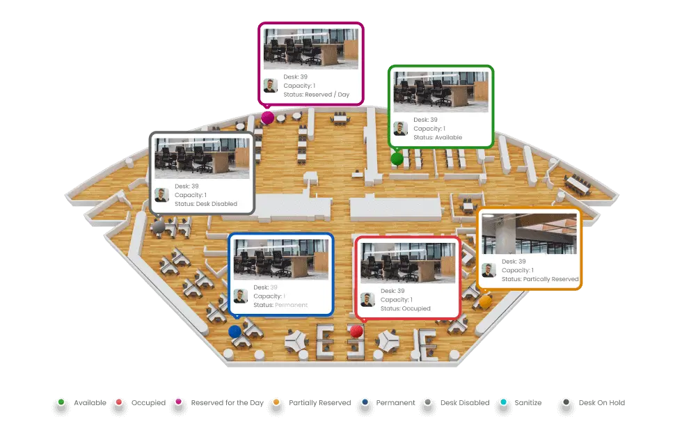 3D Floor Maps deskflex